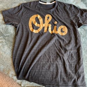 Homage Gray and Gold OHIO tee